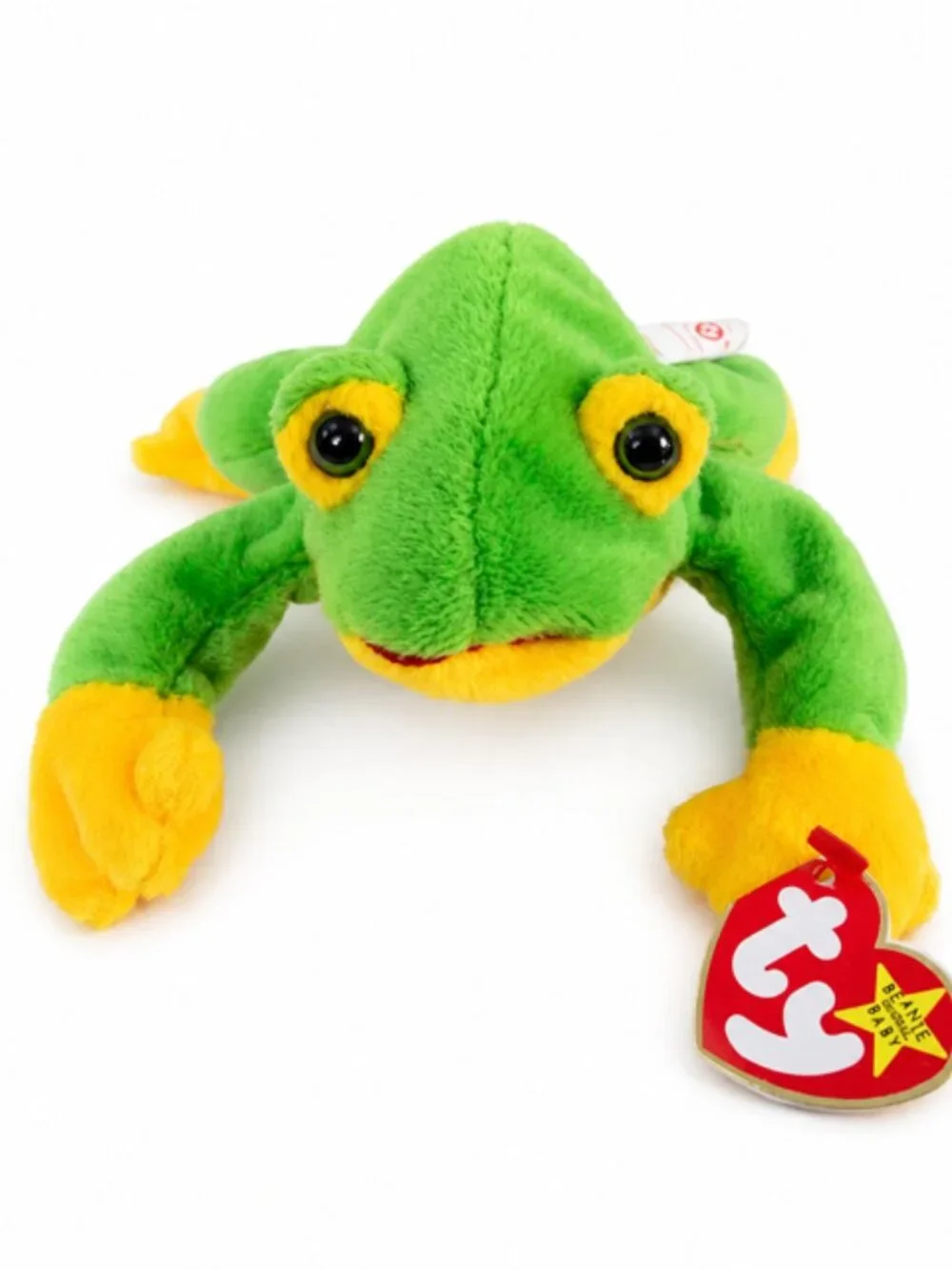 Ty Beanie Baby Smoochy The Frog Tags Attatched
